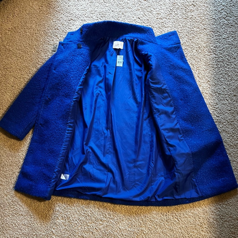 LOFT Royal Blue Teddy Jacket - Picture 10 of 15